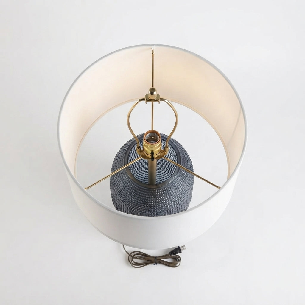 Charcoal Metal Table Lamp – Modern Decorative Lighting