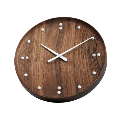 Wooden Wall Clock – Warm Shade Round Decorative Clock