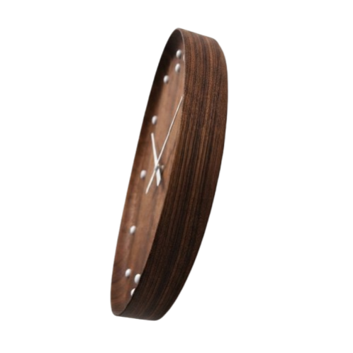 Wooden Wall Clock – Warm Shade Round Decorative Clock